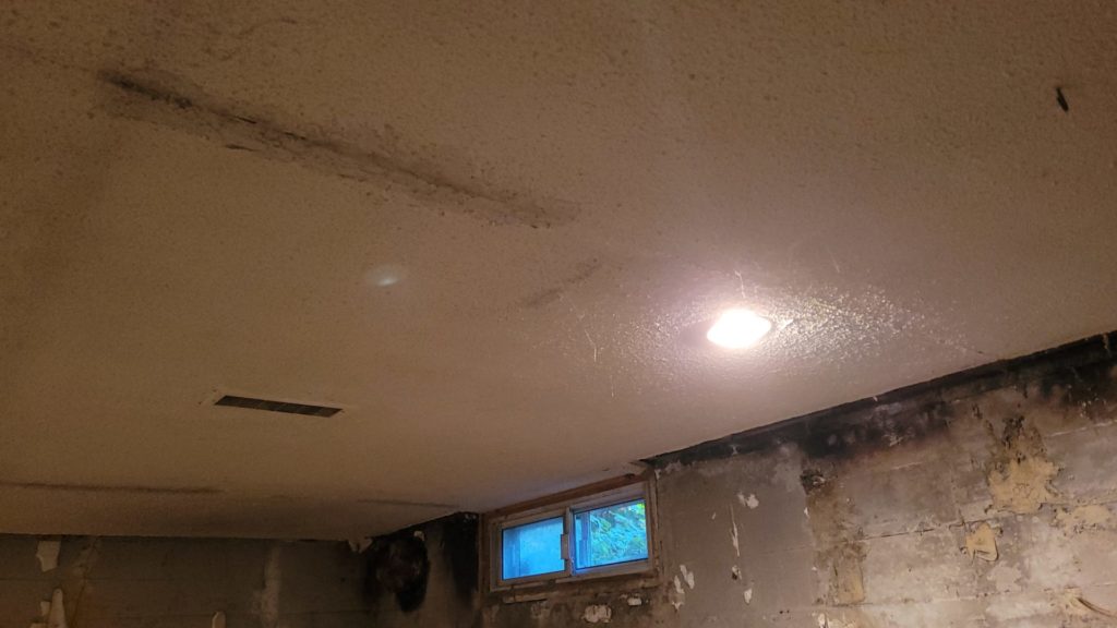 asbestos popcorn ceiling