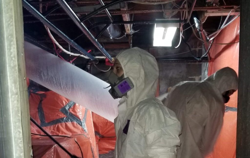 asbestos removal workers