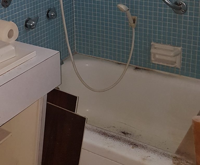 mold in a bathroom