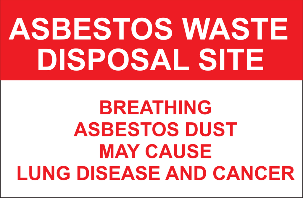 Asbestos waste disposal site