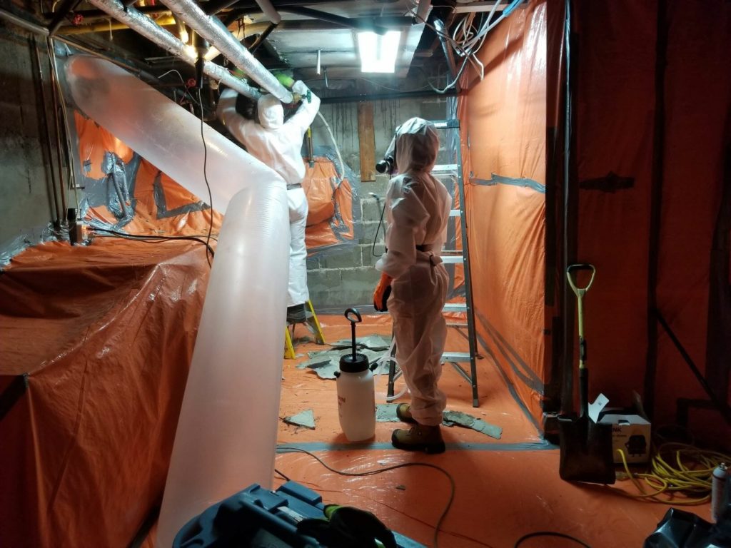 Asbestos removal work